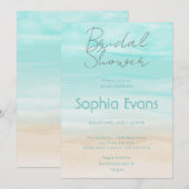 Invitation Fête des mariées de mariage moderne Abstraite plag (Devant / Derrière)