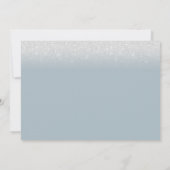 Invitation Fête des mariées de mariage plage Coquillages bleu (Dos)