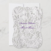 Invitation Fête des mariées de mariée belle dentelle robe Fle (Dos)