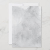 Invitation Fête des mariées de mariée gris aquarelle (Dos)