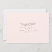 Invitation Fête des mariées de mélange de champagne botanique (Dos)