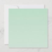 Invitation Fête des mariées de menthe de Brunch Bubbly (Dos)