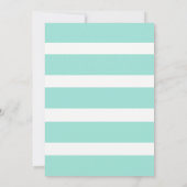 Invitation Fête des mariées de menthe florale Fleurs roses ra (Dos)