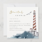 INVITATION FÊTE DES MARIÉES DE MER ROUGE DUSKY BLU (Devant)