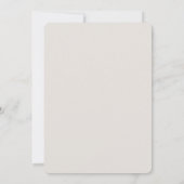 Invitation Fête des mariées de mesure du feuillage neutre (Dos)