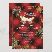 Invitation Fête des mariées de Mistletoe et Margaritas (Devant / Derrière)