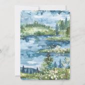 Invitation Fête des mariées de nappes phréatiques romantiques (Dos)