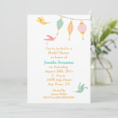 Invitation Fête des mariées de nectar de colibri (Debout devant)