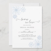 Invitation Fête des mariées de neige en amour (Devant)