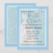 Invitation Fête des mariées de neige hivernale (Devant / Derrière)