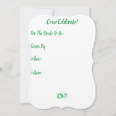 Invitation Fête des mariées de Noël (Dos)