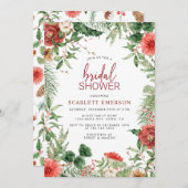 Invitation Fête des mariées de Noël (Devant / Derrière)