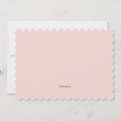 Invitation Fête des mariées de Noël (Dos)