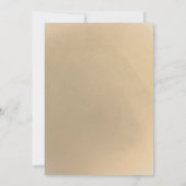 Invitation Fête des mariées de Noël Gold Gingerpain Père Noël (Dos)