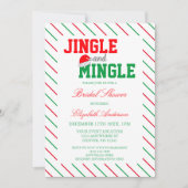 Invitation Fête des mariées de Noël Jingle et Mingle (Devant)