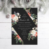 Invitation Fête des mariées de Noël Rouge Blanc