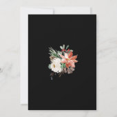 Invitation Fête des mariées de Noël Rouge Blanc (Dos)