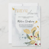 Invitation Fête des mariées de Noël rustique - Vacances hiver (Devant)