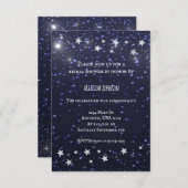 Invitation Fête des mariées de nuit étoilé (Devant / Derrière)