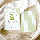 Invitation Fête des mariées de paire parfaite avec des rayure