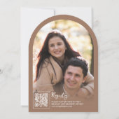 Invitation Fête des mariées de papillon Fleur sauvage crème (Dos)