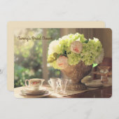 Invitation Fête des mariées de paramètre de table (Devant / Derrière)