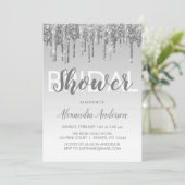 Invitation Fête des mariées de Parties scintillant à étincell (Debout devant)