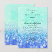 Invitation Fête des mariées de Parties scintillant de la ment (Devant / Derrière)