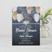 Invitation Fête des mariées de Parties scintillant de l'arc d (Debout devant)