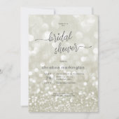 Invitation Fête des mariées de Parties scintillant dorée mode (Devant)
