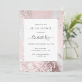 Invitation Fête des mariées de Parties scintillant élégante (Debout devant)