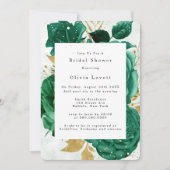 Invitation Fête des mariées de Parties scintillant en or Emer (Devant)