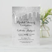 Invitation Fête des mariées de Parties scintillant épaisse et (Debout devant)