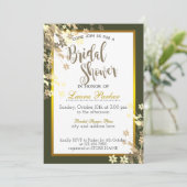 Invitation Fête des mariées de Parties scintillant Florale d' (Debout devant)