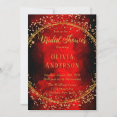 Invitation Fête des mariées de Parties scintillant géométriqu (Devant)