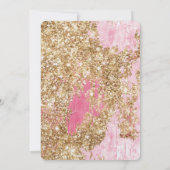 Invitation Fête des mariées de Parties scintillant Girly Pink (Dos)