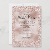 Invitation Fête des mariées de Parties scintillant rose brill (Devant)
