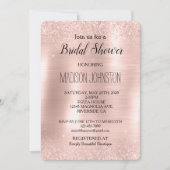 Invitation Fête des mariées de Parties scintillant rose brill (Devant)