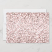 Invitation Fête des mariées de Parties scintillant rose or ro (Dos)