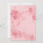 Invitation Fête des mariées de peinture flou chic (Dos)