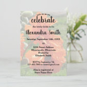 Invitation Fête des mariées de pépites orientales de la lune (Debout devant)