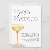 Invitation Fête des mariées de perles et de poursuites Verre  (Devant)