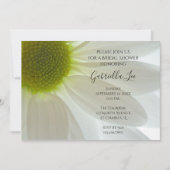 Invitation Fête des mariées de pétales à fleurs blanches (Devant)