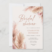 Invitation Fête des mariées de photographie de Boho en laiton (Devant)