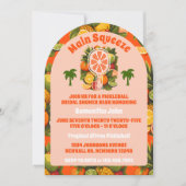 Invitation Fête des mariées de Pickleball de Citrus Tropical (Devant)