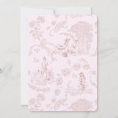 Invitation Fête des mariées de pique-nique moderne chic Toile (Dos)