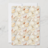 Invitation Fête des mariées de plage (Dos)