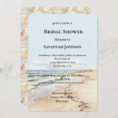 Invitation Fête des mariées de plage (Devant / Derrière)