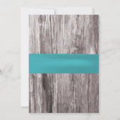 Invitation Fête des mariées de plage de Blue Seashells Turquo (Dos)