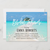 Invitation Fête des mariées de plage d'été de l'île tropicale (Devant)